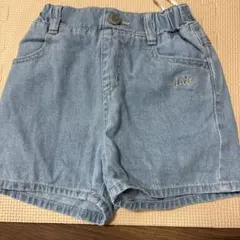 littcミッキーマウス デニムハーフパンツ 100cm