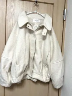 【新品未使用】chocol raffine アイボリー フリースジャケット