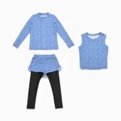 美品☆　ラッシュガード　水着　3点セット　140cm