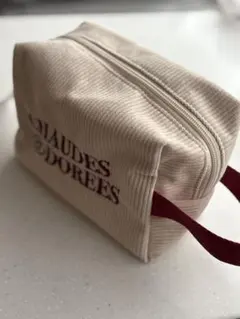 CHAUDES et DOREES コーデュロイポーチ