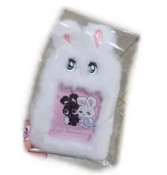 foxy illustrationsブラックバニー トレカケース ホワイトうさぎ 