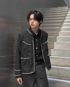 【山田涼介着用】DEVEAUX バスケット チェック トラッカー ジャケット M 山田涼介着用】DEVEAUX バスケット チェック トラッカー ジャケット M