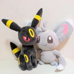 ポケットモンスター めちゃもふぐっとぬいぐるみ 2種　・ ブラッキー・チラーミィ