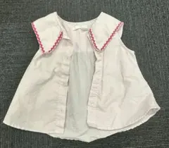 ピンク チェック柄 シャツ 110/60