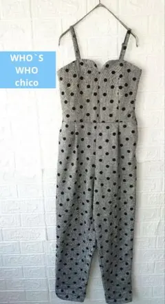 WHO'S WHO Chico ドット柄サロペット