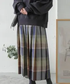 アーバンリサーチドアーズ＊doors＊カラーチェックプリーツスカート