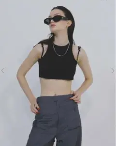 meltthelady double strap tank ブラックのサムネイル