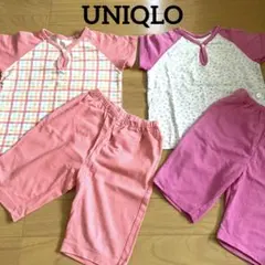 UNIQLO ベビーパジャマ 80cm 90㎝ まとめ売り 女の子 ピンク系