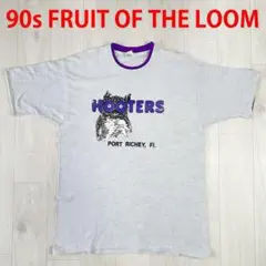 【希少】90s　USA製　フルーツオブザルーム　裾シングルステッチ　フーターズ