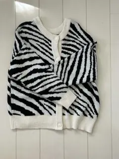 ゼブラ柄ニットカーディガン Ingni