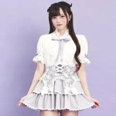 SecretHoney ガーターティアードスカパン