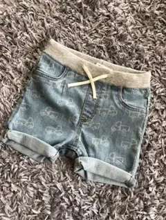 デニムショートパンツ　くるま　H&M