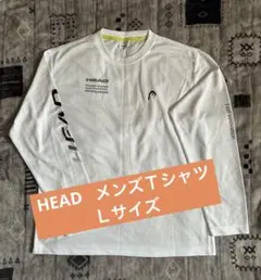 HEAD メンズ長袖Tシャツ　 Lサイズ ホワイト　［新品、未使用］のサムネイル