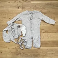 SHEIN グレー ロンパース 6-9M