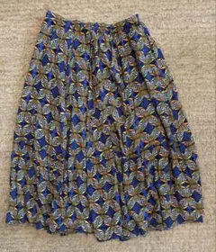 ITEMS URBAN RESEARCH 幾何学模様 ロングフレアスカートのサムネイル