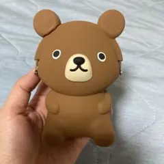 p+g design シリコン製 くま がま口ケース　かわいい　文房具　入れ物のサムネイル