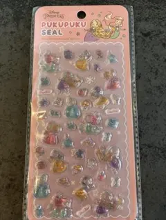 ディズニー　プリンセス　ぷくぷくシール　立体シール