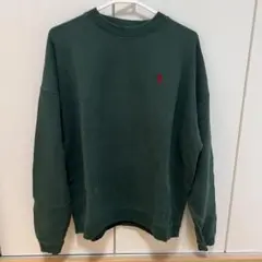 U.S. POLO ASSN. ダークグリーン スウェット M