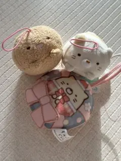 すみっコぐらし ストラップ3つ クリスマス
