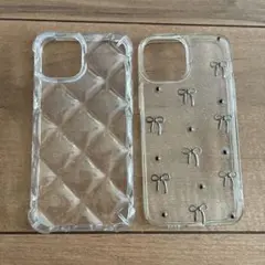 iPhone 13mini用クリアケース2点セット