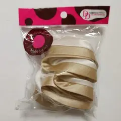 新品未開封★モデル着 ふんわり シュシュ ゴールド ベージュ ヘアゴム OL