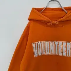 US古着 NCAA テネシー大学 パーカー ボランティアーズ 刺繍 オレンジ
