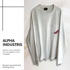 ホワイト 長袖カットソー