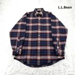L.L.Bean 長袖シャツ チェック 胸ポケット エルエルビーン　M