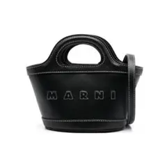 MARNI ブラックレザー ハンドバッグ ショルダー