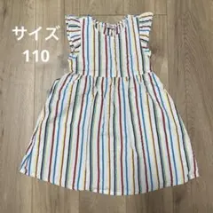 ノースリーブワンピース　ストライプ　ポコポコのサムネイル