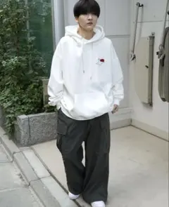 【人気】Mark Gonzales マークゴンザレス バックプリントパーカー M