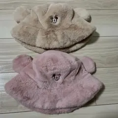 ディズニー　もこもこ　帽子 2色セット