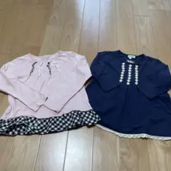 長袖カットソー 2枚セット 120cm ワールド