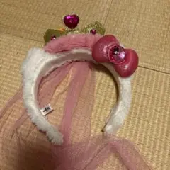 USJ キティ　ピーチ姫　カチューシャ
