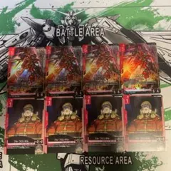 シナンジュLR＋フルフロンタル＋格闘戦 各4枚セット GCG 美品 即発送