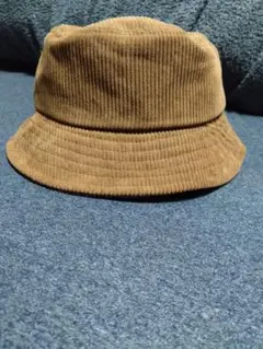 ブラウン コーデュロイ バケットハット 57センチ