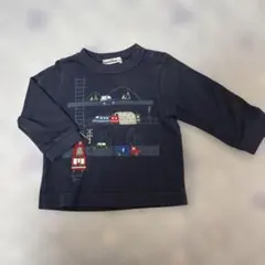 週末限定値下げfamiliar ネイビー 長袖Tシャツ 80