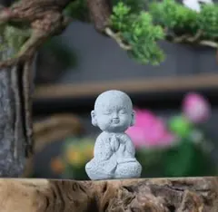 お地蔵さん 合掌  置物 お守り 仏像 和尚 交通安全 癒しミニ 手のひらサイズ