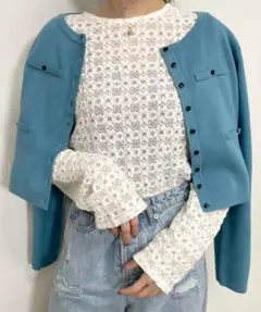 mystic  ストレッチレースショートTシャツ