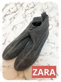 ☘️K2☘️ZARA グリッターブーツ 37 24.0
