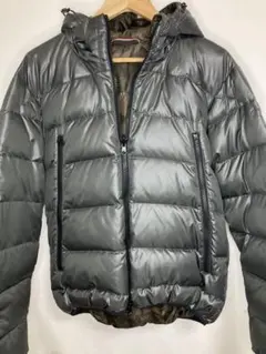 ビームス　ダウンジャケット リバーシブル　グレー / カモフラージュ