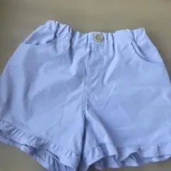薄紫色フリル付きショートパンツ 130cm