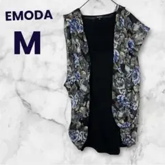 EMODA ノースリーブ 花柄ジレ トップスのサムネイル