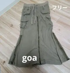 ⭐️即日発送‼️goaミニタリーカーゴスライダースカートフリーカーキのサムネイル