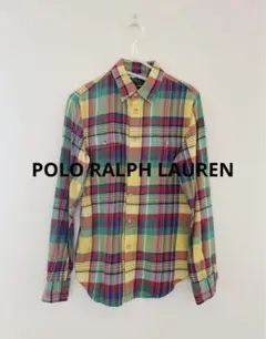 POLO RALPH LAUREN 長袖 コットン チェックシャツ M