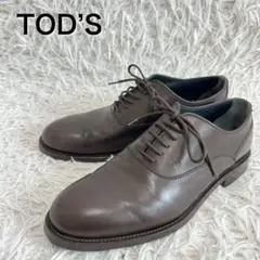 TOD’S ビジネスシューズ ダークブラウン レースアップ プレーントゥのサムネイル