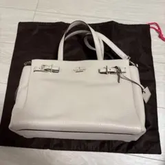 kate spade アイボリー ハンドバッグ ショルダーストラップ付き