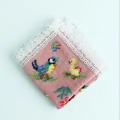 【希少＊限定】完売 新品未使用 フェイラー レース付きハンカチ F×近 SG 近沢レース店×フェイラーコラボレーション 第四弾～ かわいらし