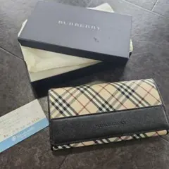 新品 BURBERRY 長財布 バーバリー ノバチェック カード収納たっぷり