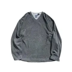 90s 00s OLD GAP V-neck Fleece フリース XXL